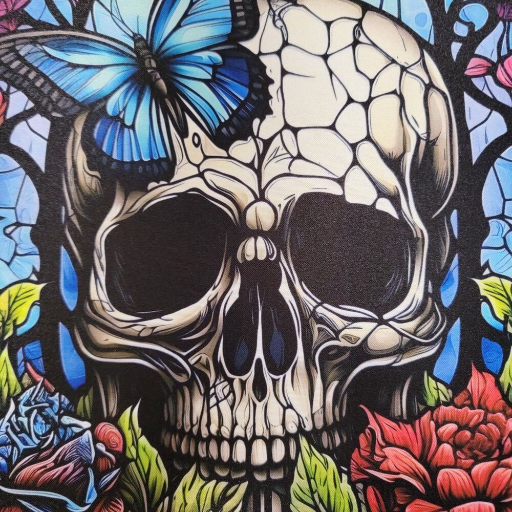 Skull Floral Non Slip Custom Mouse Pad - Picture 4 of 8